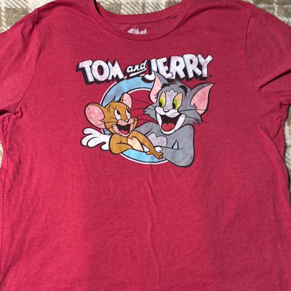 Vintage Tom and Jerry Kids' Red T-Shirt
